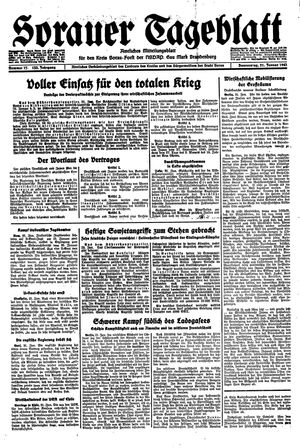 Sorauer Tageblatt vom 21.01.1943