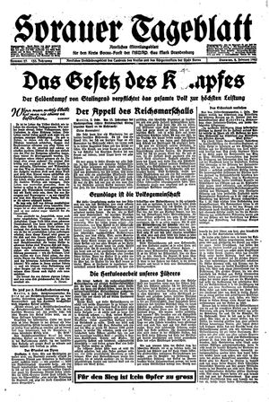 Sorauer Tageblatt vom 02.02.1943