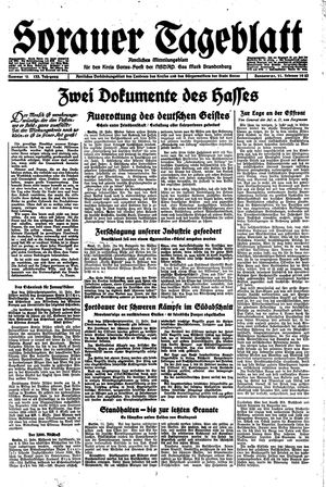 Sorauer Tageblatt vom 11.02.1943