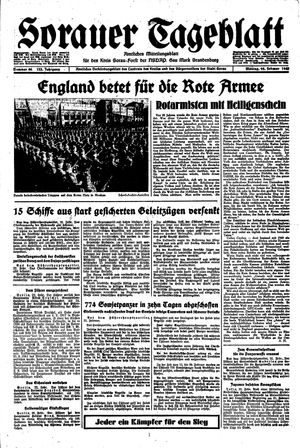 Sorauer Tageblatt vom 22.02.1943