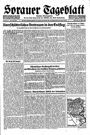 Sorauer Tageblatt vom 23.03.1943