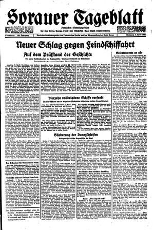 Sorauer Tageblatt vom 07.04.1943