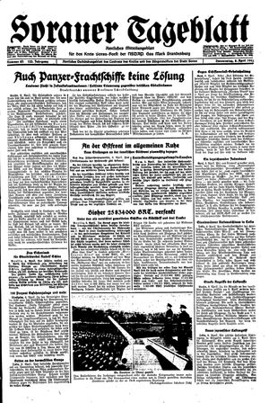 Sorauer Tageblatt vom 08.04.1943