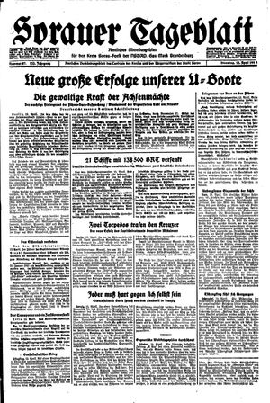 Sorauer Tageblatt vom 13.04.1943