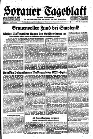 Sorauer Tageblatt vom 14.04.1943