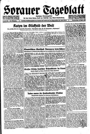 Sorauer Tageblatt vom 15.04.1943