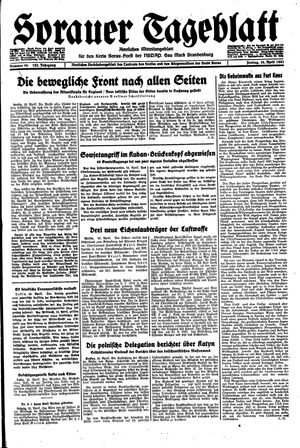 Sorauer Tageblatt vom 16.04.1943