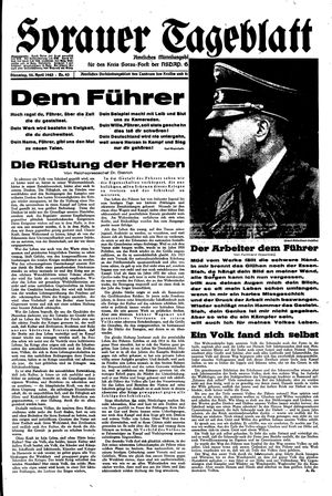 Sorauer Tageblatt on Apr 20, 1943