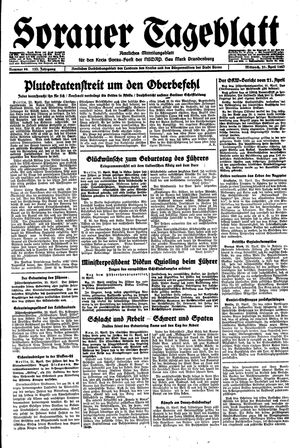 Sorauer Tageblatt vom 21.04.1943