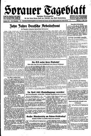 Sorauer Tageblatt on May 3, 1943