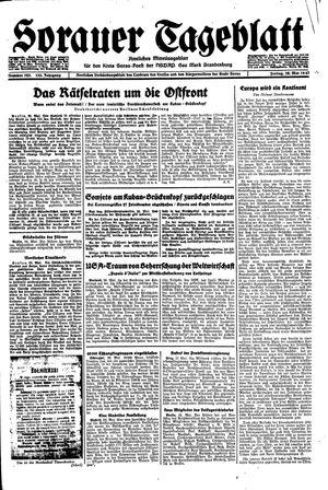 Sorauer Tageblatt vom 28.05.1943