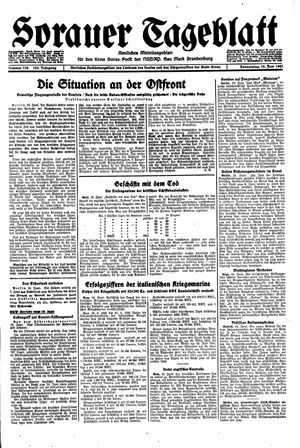 Sorauer Tageblatt vom 10.06.1943