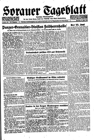 Sorauer Tageblatt vom 21.06.1943