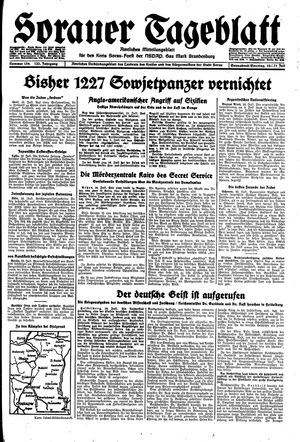 Sorauer Tageblatt vom 10.07.1943