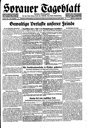 Sorauer Tageblatt vom 02.08.1943