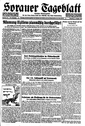 Sorauer Tageblatt vom 17.08.1943