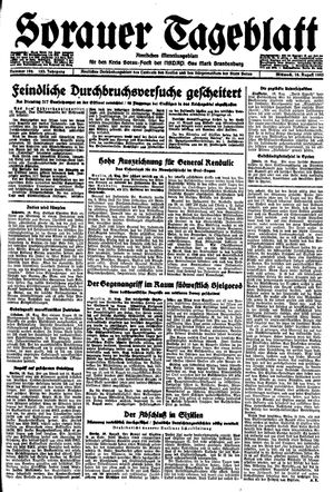Sorauer Tageblatt vom 18.08.1943
