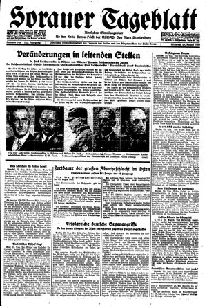Sorauer Tageblatt vom 25.08.1943