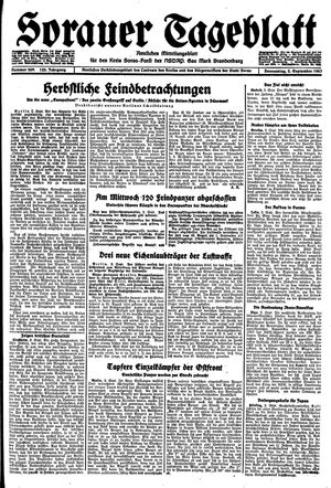 Sorauer Tageblatt vom 02.09.1943