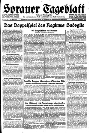 Sorauer Tageblatt vom 10.09.1943