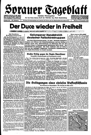 Sorauer Tageblatt vom 13.09.1943