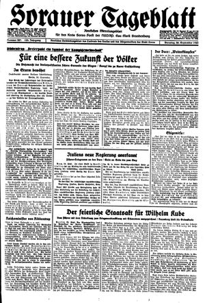 Sorauer Tageblatt vom 28.09.1943