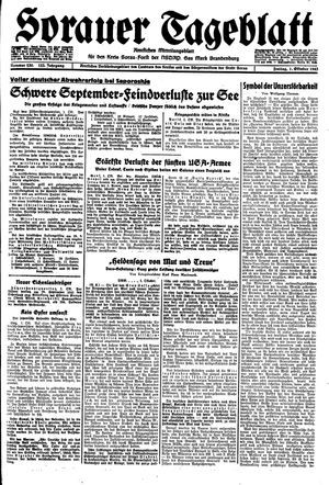 Sorauer Tageblatt vom 01.10.1943