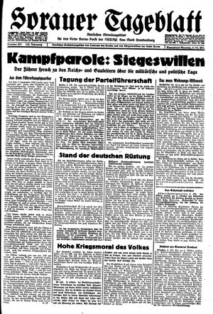 Sorauer Tageblatt vom 09.10.1943