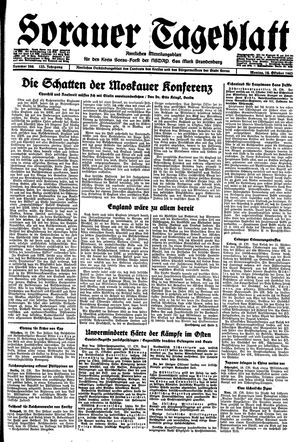 Sorauer Tageblatt vom 18.10.1943