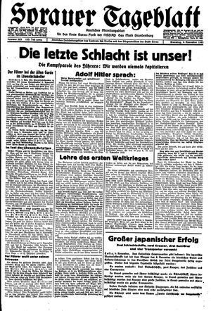 Sorauer Tageblatt vom 09.11.1943