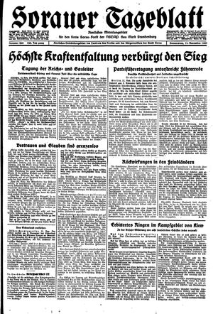 Sorauer Tageblatt vom 11.11.1943