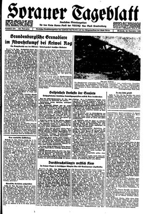 Sorauer Tageblatt vom 24.11.1943