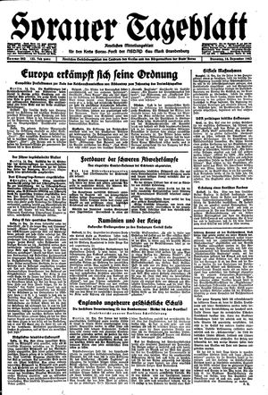 Sorauer Tageblatt vom 14.12.1943