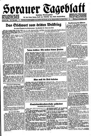 Sorauer Tageblatt vom 20.12.1943