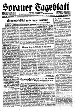 Sorauer Tageblatt vom 30.12.1943