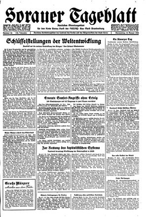 Sorauer Tageblatt on Jan 13, 1944