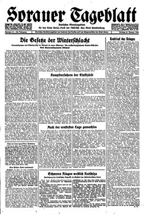 Sorauer Tageblatt vom 21.01.1944