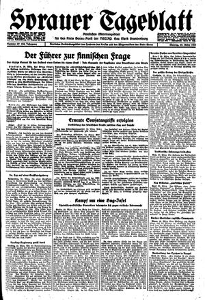 Sorauer Tageblatt vom 20.03.1944
