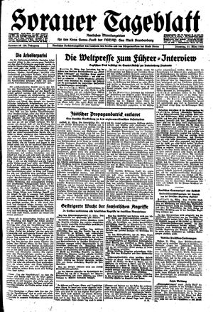 Sorauer Tageblatt vom 21.03.1944