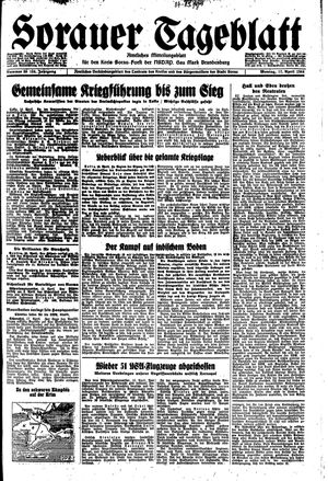 Sorauer Tageblatt vom 17.04.1944
