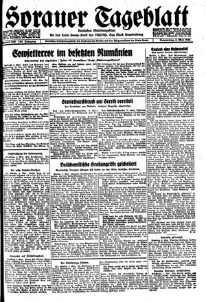 Sorauer Tageblatt on May 4, 1944