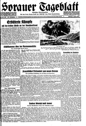 Sorauer Tageblatt vom 09.06.1944