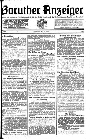Baruther Anzeiger vom 12.06.1930