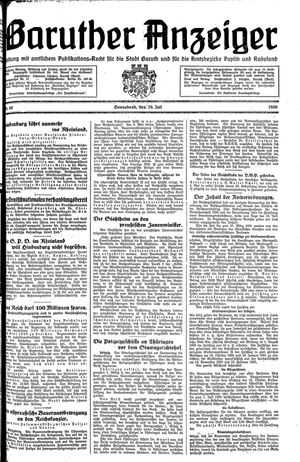 Baruther Anzeiger vom 19.07.1930