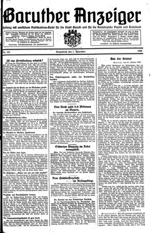 Baruther Anzeiger vom 01.11.1930