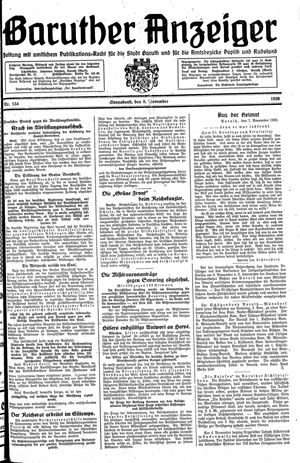 Baruther Anzeiger vom 08.11.1930