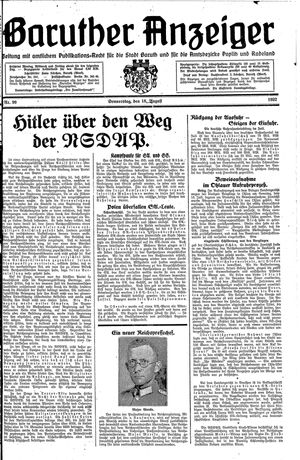 Baruther Anzeiger vom 18.08.1932
