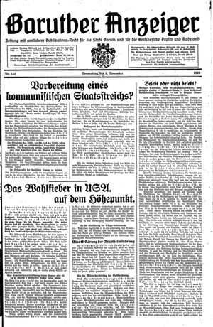 Baruther Anzeiger on Nov 3, 1932