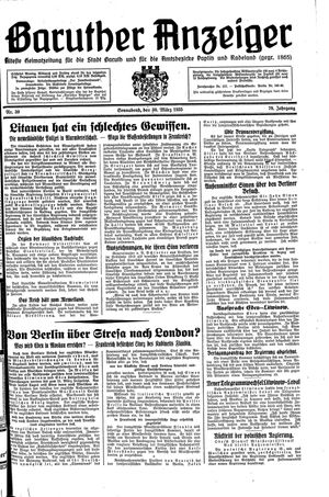 Baruther Anzeiger vom 30.03.1935