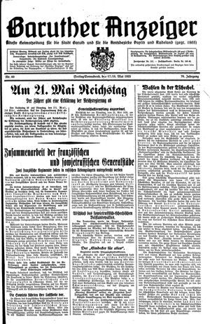 Baruther Anzeiger vom 17.05.1935